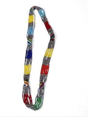 Traditional African Zulu beaded necklace